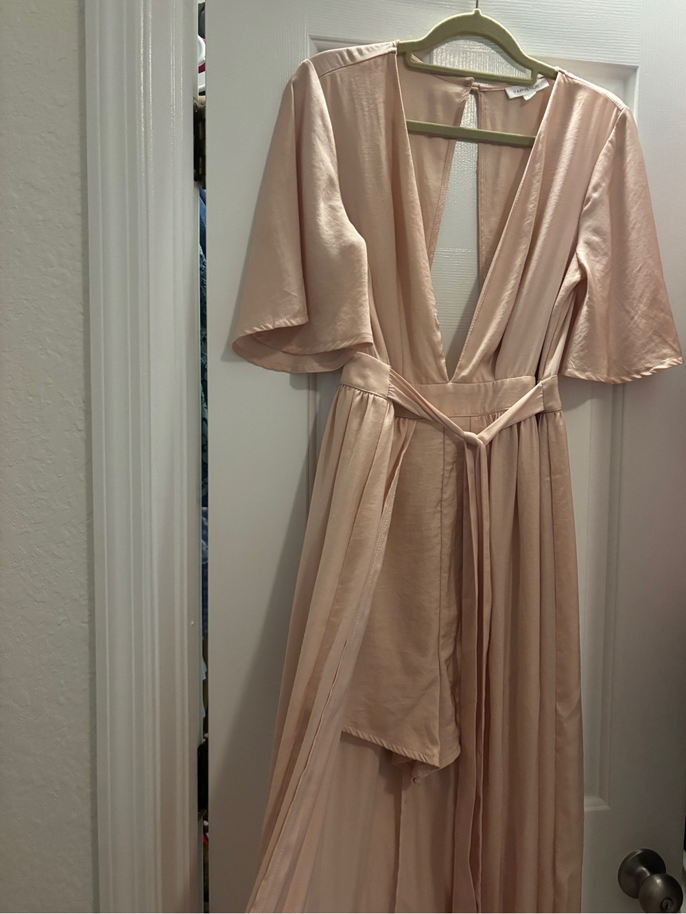 Pink Wrap Mini Dress